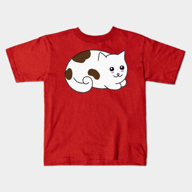 Cute Kitty Kids T-Shirt by wanungara
